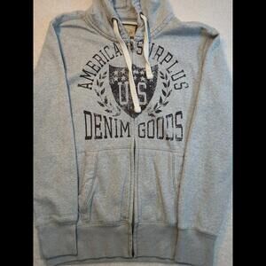 Roebuck And Company Men's Full Zip Thick Cotton Hoodie Sz M Athleisure